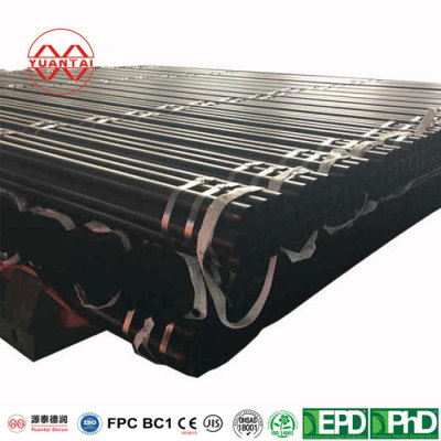 Manufacturers ERW materials construction black galvanized steel pipe