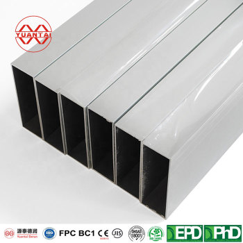 Hot dip galvanized square pipe for glass curtain wall works