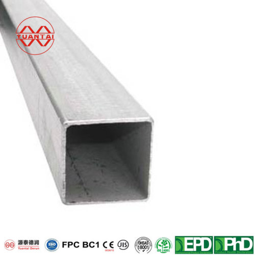 Hot dip galvanized square pipe for large venues