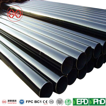 Manufacturers ERW materials construction black galvanized steel pipe