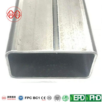 Tubos rectangulares de acero galvanizado en caliente para estructuras de acero