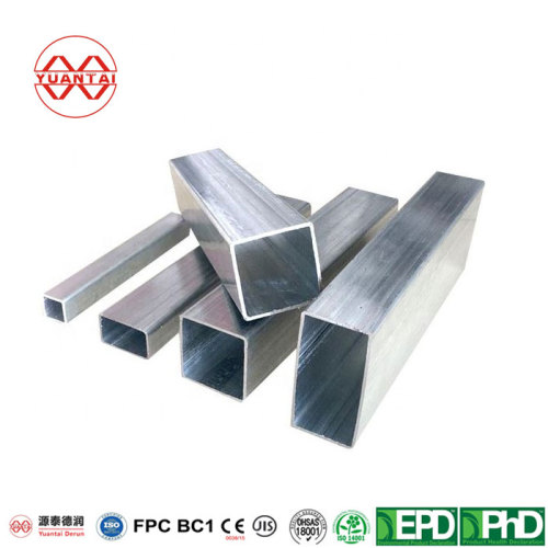 Tubos rectangulares de acero galvanizado en caliente para estructuras de acero