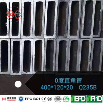 400mm * 120mm * 20MM 0 degree right angle steel pipe factory China(oem odm obm)