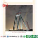 Inclined octagonal steel pipe factory China(for Ferris wheel)