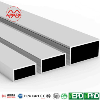 Tubos rectangulares de acero galvanizado en caliente para barandillas