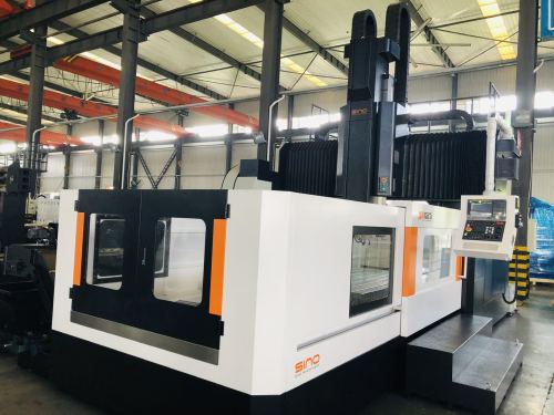 High rigidity heavy cutting best double column machining center price for SP1016