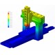 High rigidity heavy cutting best double column machining center price for SP1016