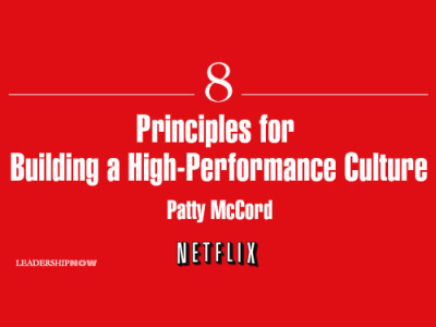 8 Principles for Building a High-Performance Culture-Netflix culture