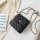 Slight metal chain strap embossed plaid pu crossbody shoulder bags