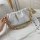 Fashion Chain Strap Delicate Sequins Grid Woolen Handbag Women Tote Bags