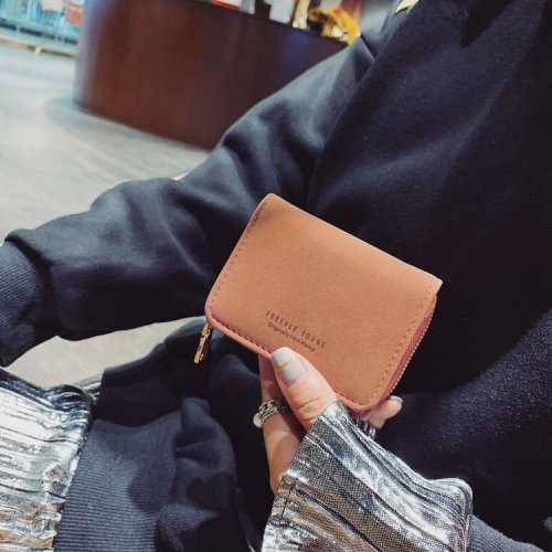 Wholesale Mini matt  women's  scrub fabric wallet clutch