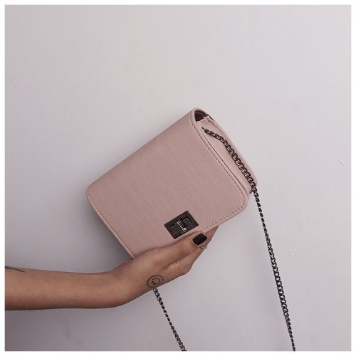 Hairline chain strap Wood Grain Rectangular Shoulder Bags Handbags