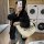Flat pack Women's Large Capacity Nylon Cabas Top Handle Bags Tote Bags