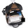 Stylish weave genuine leather backpack men business genuine leather laptop backpack