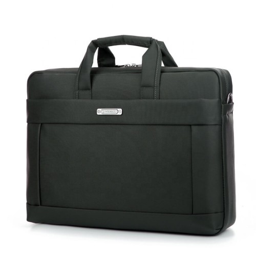 2021 factory customized logo 15.6inch black color waterproof mens messenger bag laptop Laptop Briefcase