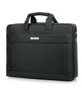 2021 factory customized logo 15.6inch black color waterproof mens messenger bag laptop Laptop Briefcase