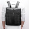 Popular weave genuine leather backpack women new design genuine leather backpack