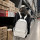 Custom New style men and women leisure travel black pu backpack .