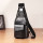 China manufacturer new style black pu men business chest bag