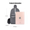 Men fashion waterproof crossbody chest sling bag with reflective strap