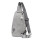 Fashion PU leather cross body bag men sport travel casual shoulder messenger bag for men with earphone