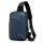 Men PU leather travel business USB charger crossbody messenger shoulder bag for men