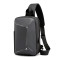 Men PU leather travel business USB charger crossbody bags messenger shoulder bag for men