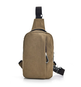 Outdoor crossbody shoulder chest bag men canvas sling bag