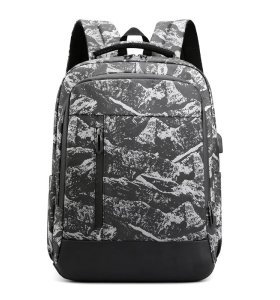 School backpack College Camouflage business backpack with USB waterproof bags