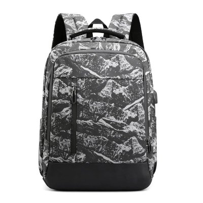 School backpack College Camouflage business backpack with USB waterproof bags