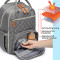 Fashionable diaper mommy bag watertproof and stain-repellent surface diaper Polyester  bags
