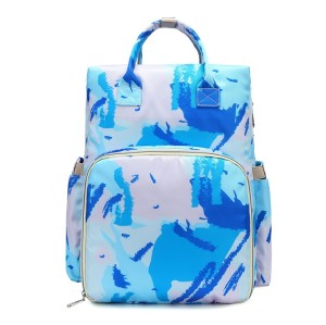 Baby bags luiertas 2021 portable outdoor changing printed unique nylon travel cloth baby diaper bags