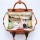 Diaper Bag With Changing Station Wickeltasche .Waterproof Anti-theft PU Leather Diaper Bag
