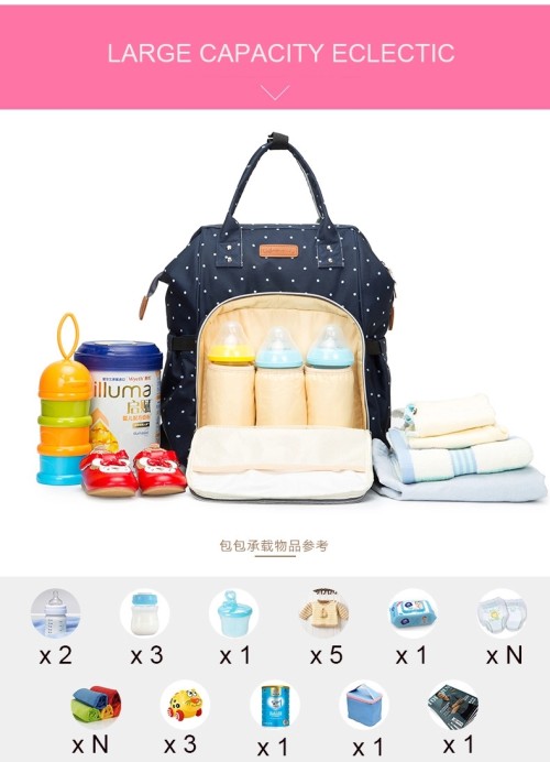 Bag Waterproof Travel Multifunction USB Charger Bottom Antifouling Design Mommy Diaper Bag Backpack