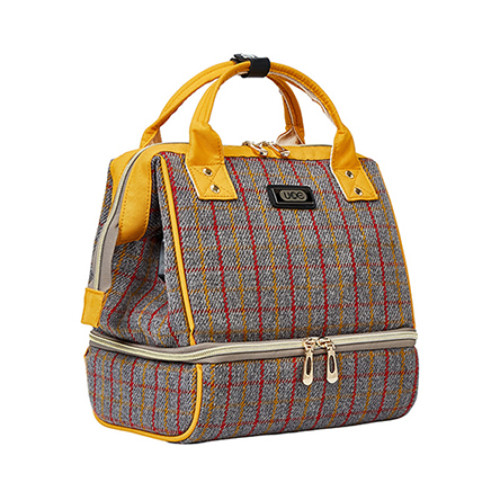 Fashionable quilted diaper bag backpack for mommy
