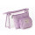 Hot small crown transparent PVC travel cosmetic bag 3pcs multi-functional waterproof toiletry bag