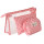 Hot small crown transparent PVC travel cosmetic bag 3pcs multi-functional waterproof toiletry bag