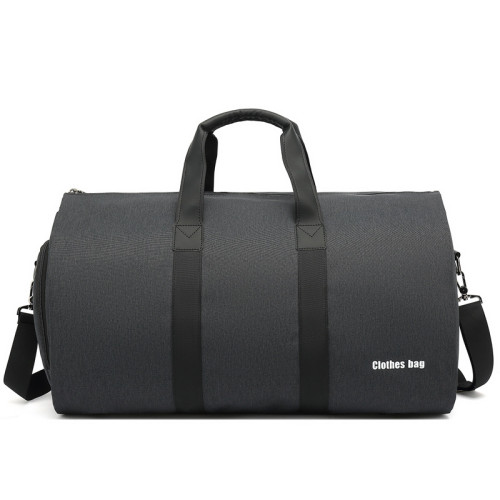 New suit storage bag waterproof Oxford 55L unisex grey suit travel sports bag