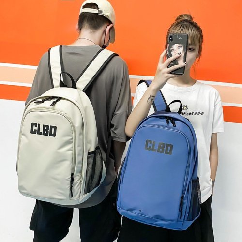 BSCI factory new fashion design canvas material high school students backpack bag