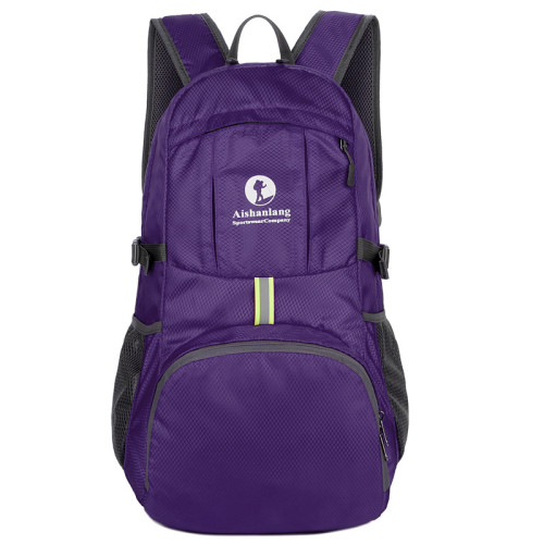 Lightweight packable nylon sport foldable backpack