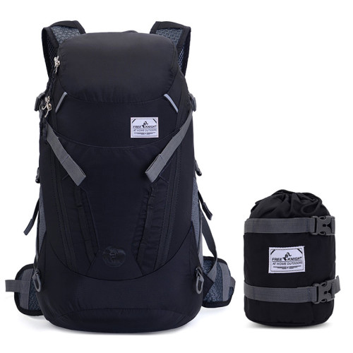 Promotional Camping Hiking reflective foldable decron waterproof bags outdoor backpack traveling bag