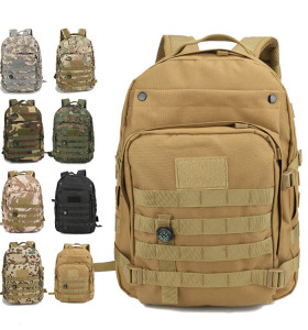 Outdoor canvas compass custom hiking travel bag tactical military backpack bag