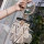 Wholesale vintage lady straw clutch bags colorful cylindrical lady fashion bags crossbody bag