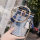 Wholesale vintage lady straw clutch bags colorful cylindrical lady fashion bags crossbody bag