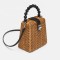 Small box beaded straw bags woven handmade shoulder rattan bag handle