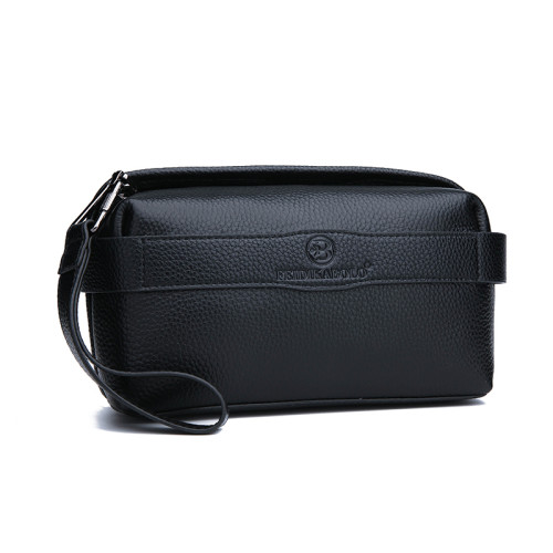 Wholesale Stylish Genuine Leather Clutch Bag for Men Business Travel Clutch Bag