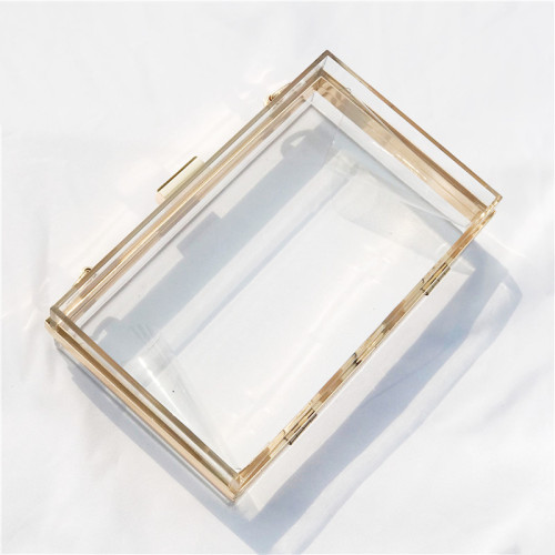 Fashion evening bag women clear acrylic clutch bag