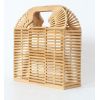 Bamboo clutch bag bamboo beach bag handles for women