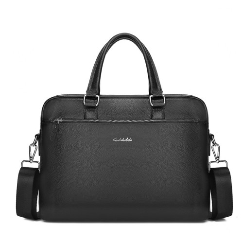 Waterproof Men Genuine Leather Briefcase Stylish Men Daily Laptop Sling Bags