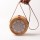 INS hot sale flower print woven shoulder bag rattan bags handmade